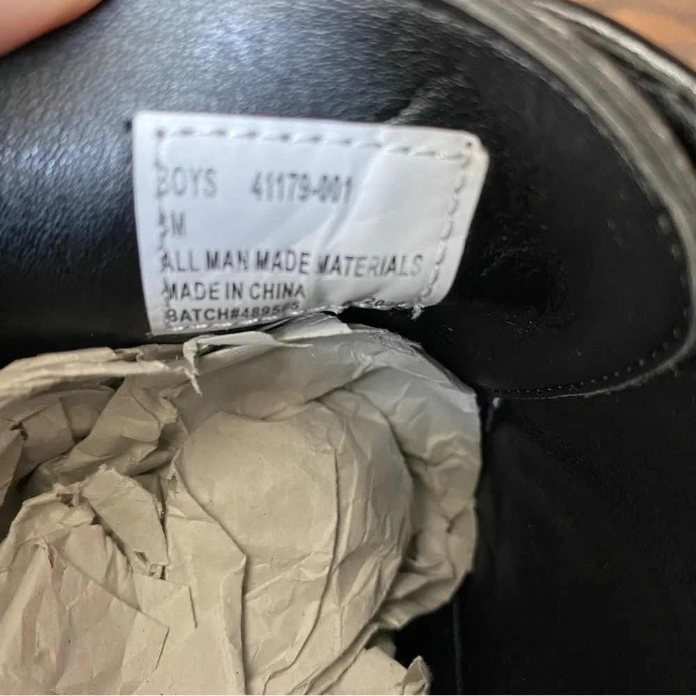 Stacy Adams Boys Dress Shoes, Black, Size 3M
